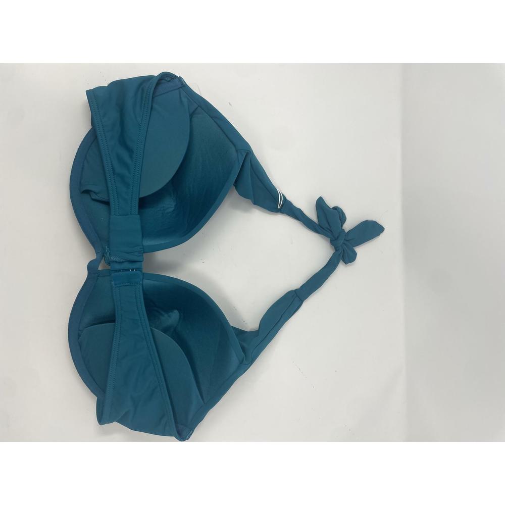 Coco Reef Womens Size 14/38D Contours Cameo Blue Underwire Halter Bikini Top - Picture 4 of 5